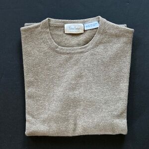 Neiman Marcus 100% Cashmere Long Sleeve Crew Neck Sweater/Cocoa/XL/DRY CLEANED!